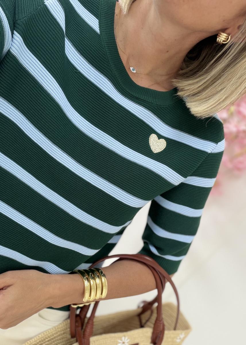 Pull Manon vert ciel