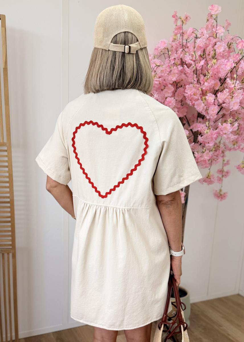 Robe Mayra jeans beige
