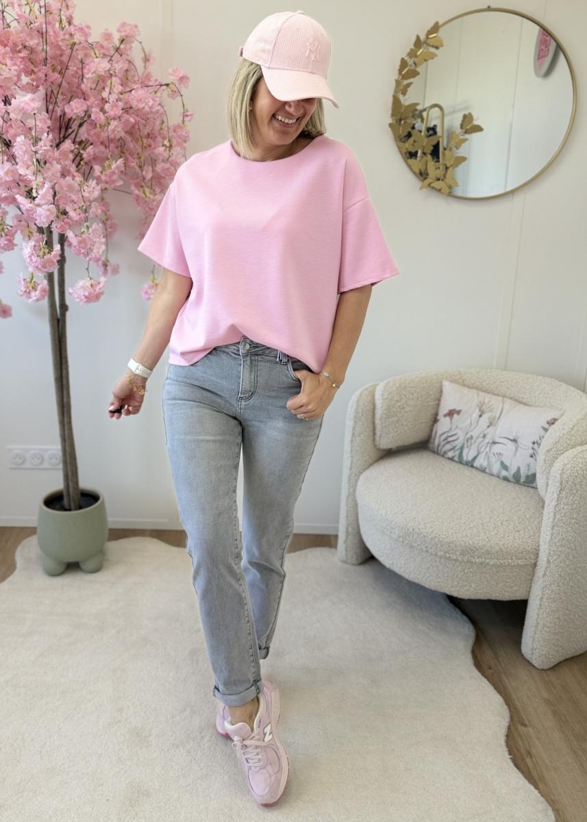 Jean mom Gris