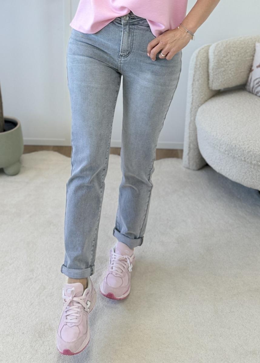 Jean mom Gris