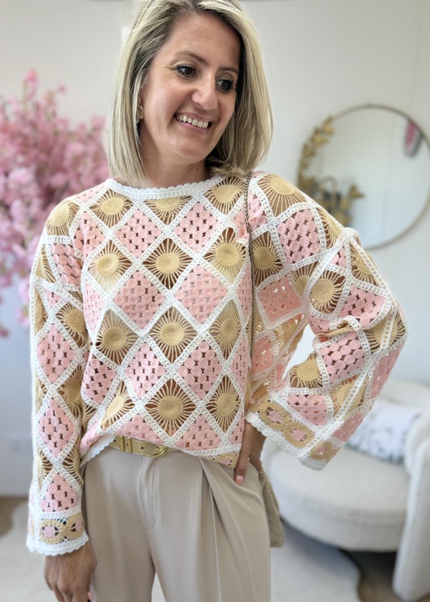 Pull Kloé rose