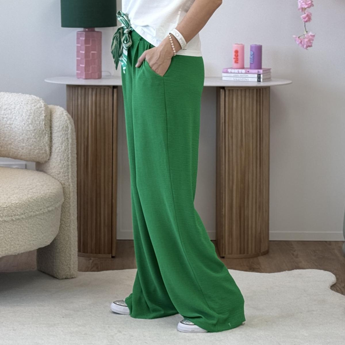 Pantalon Paula vert