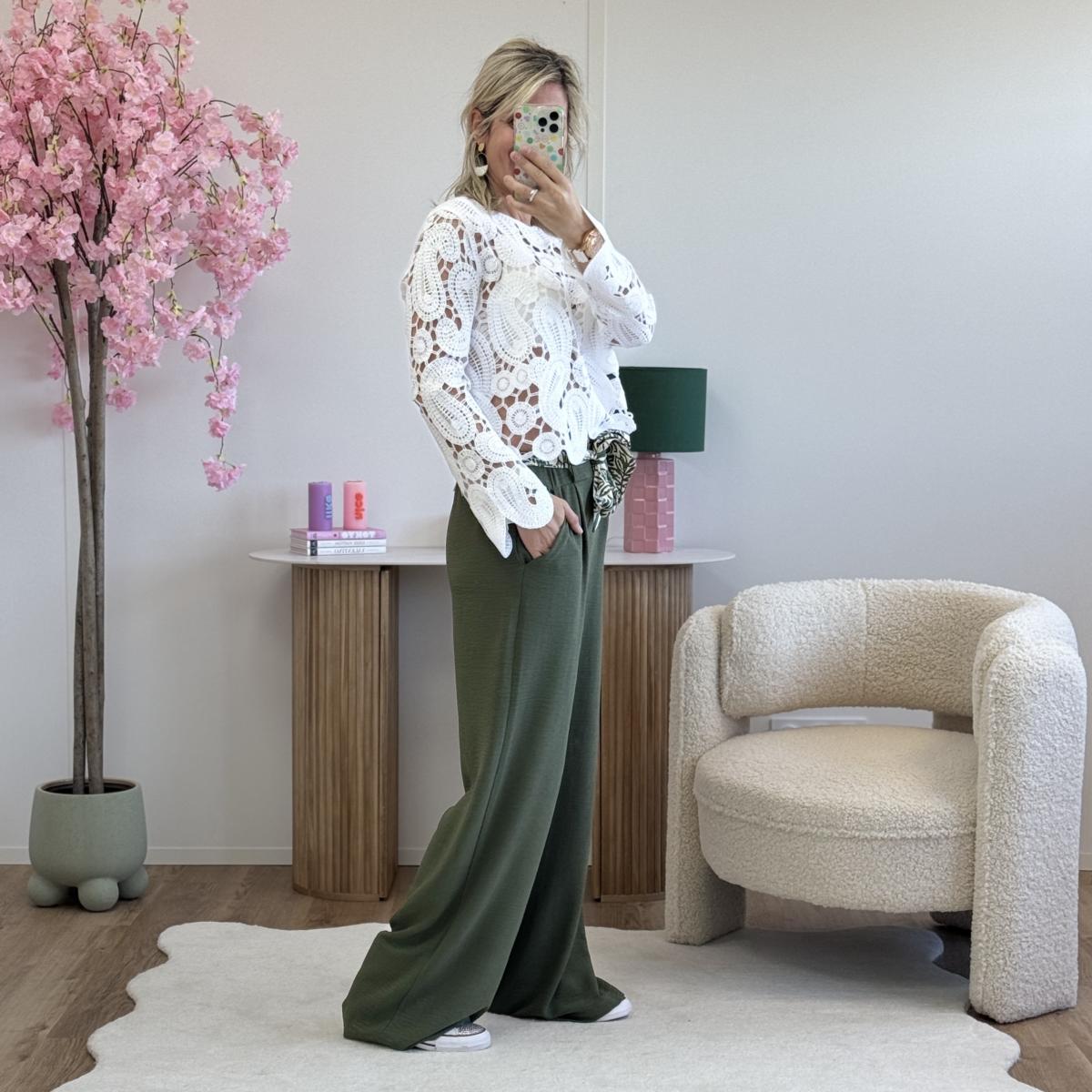 Pantalon Paula kaki