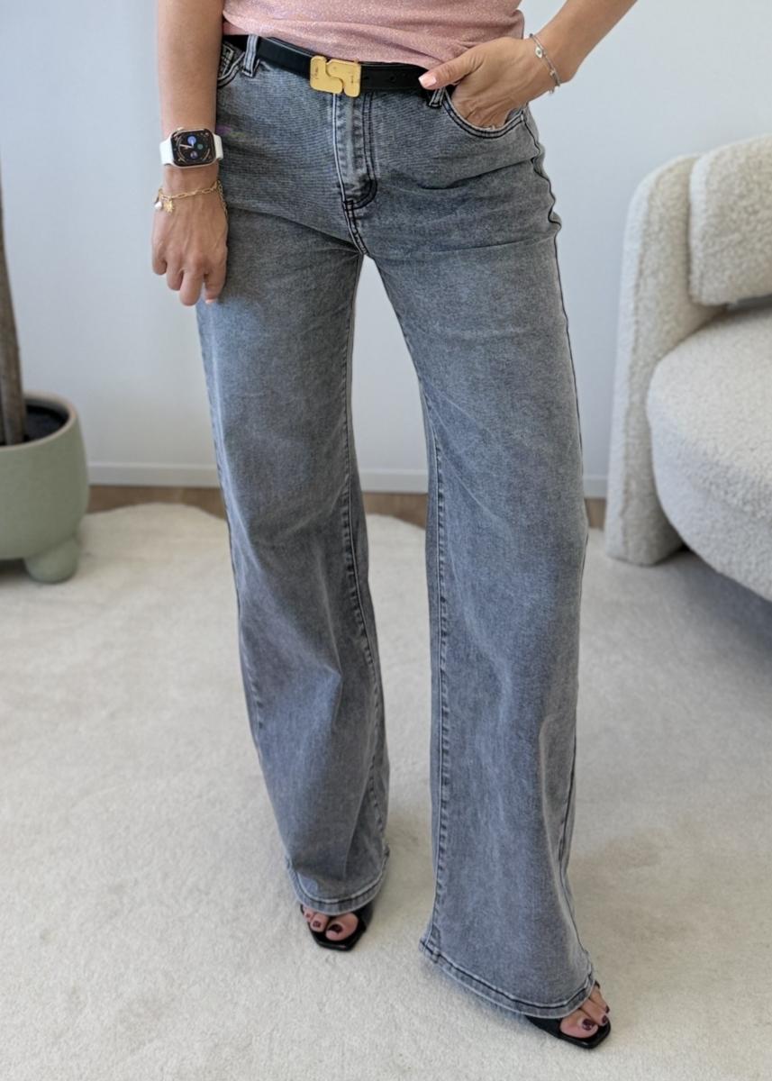 Jean wide leg grey