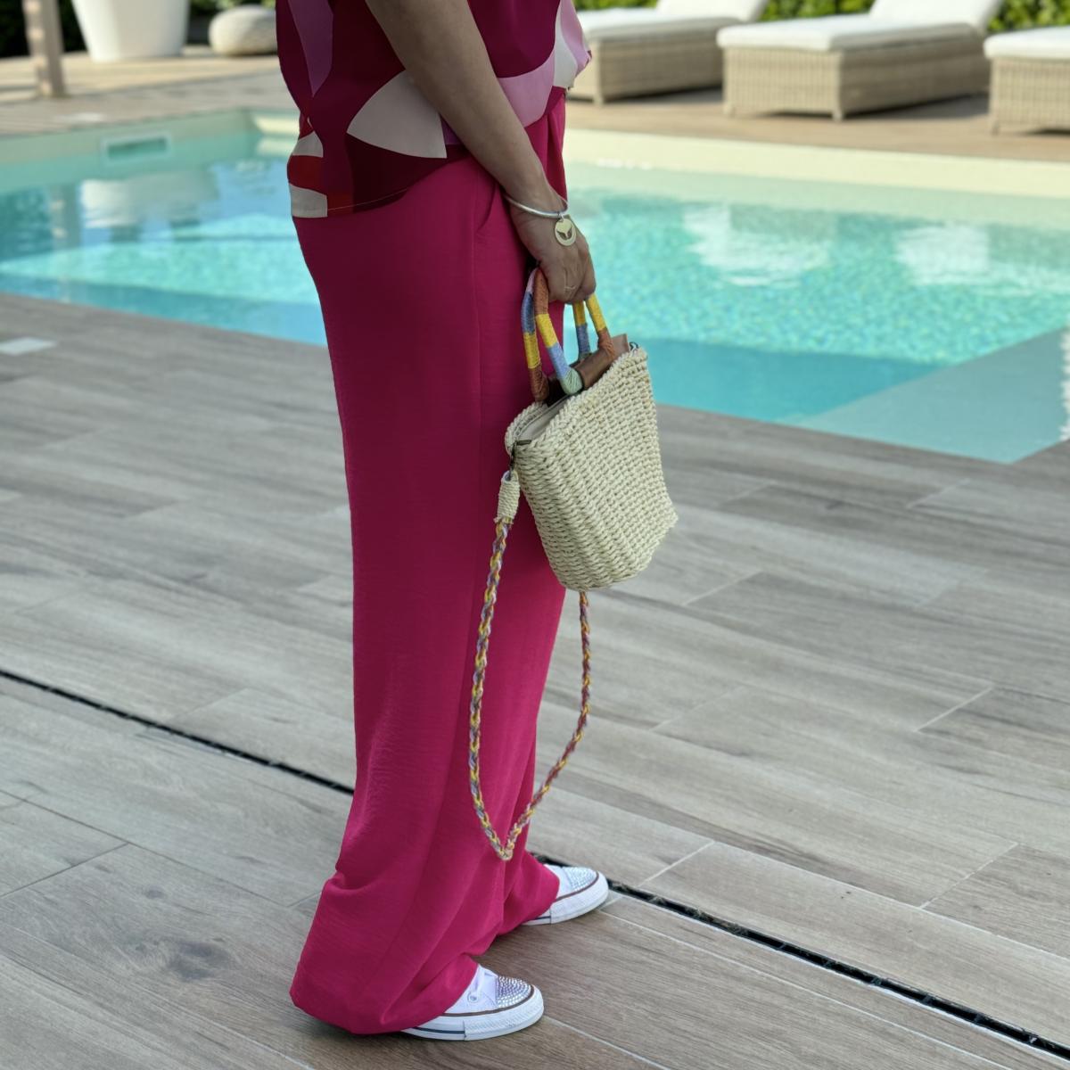 Pantalon Paula fushia