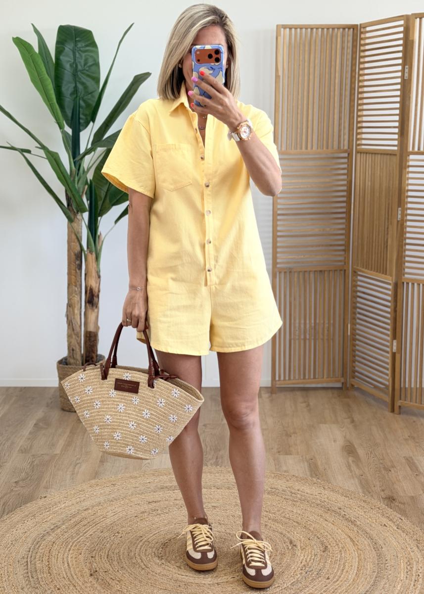 Combi short Dora jaune