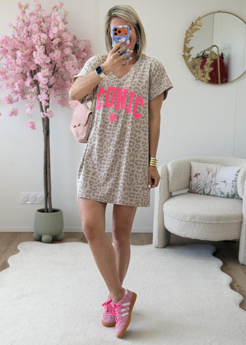 Robe T shirt Lorie taupe