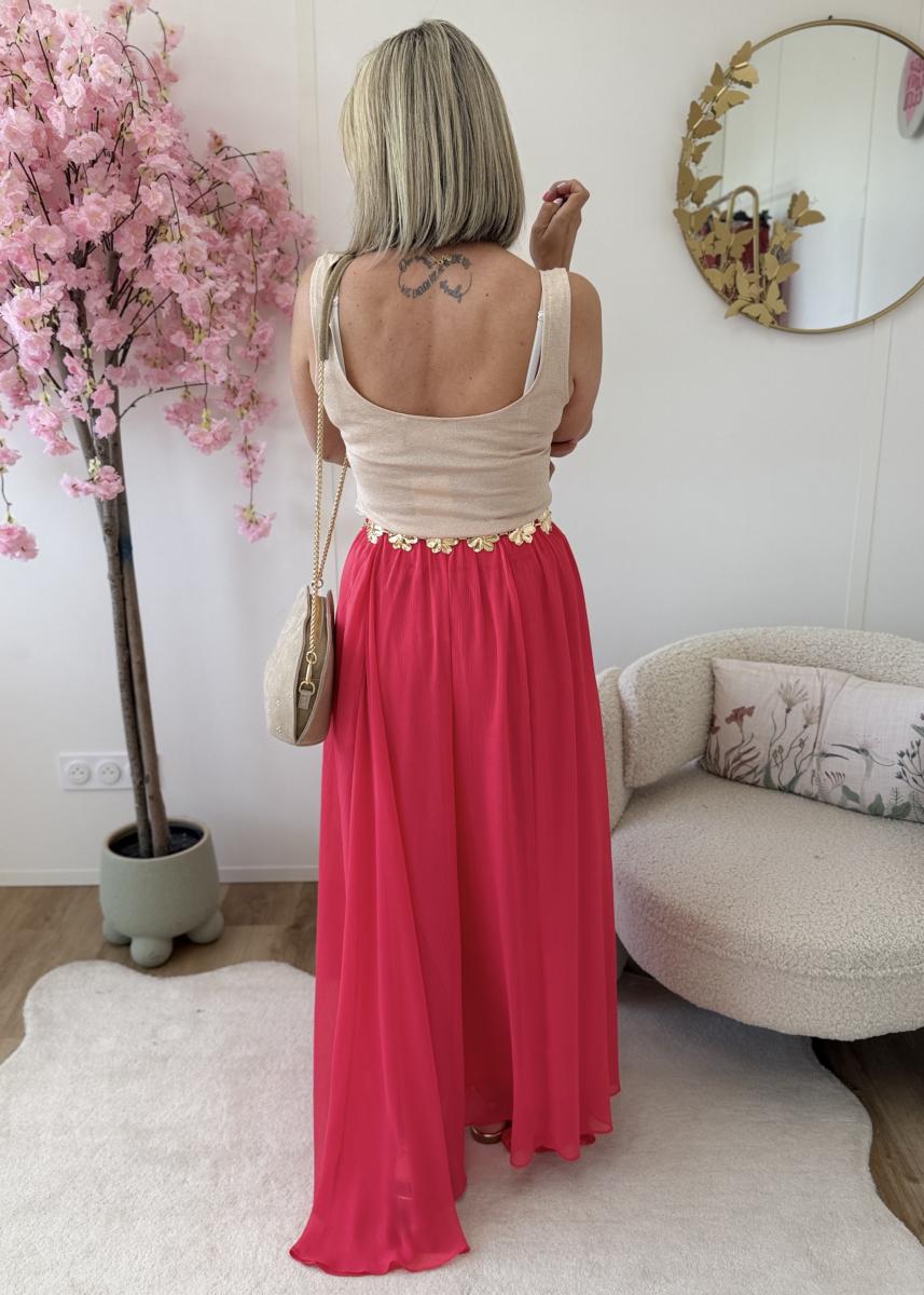 Jupe Heloise corail (taille grand)