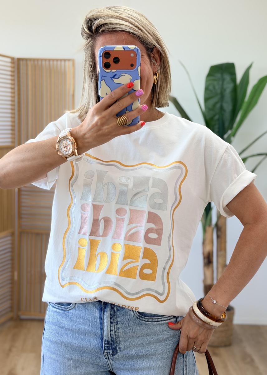 Tee shirt Ibiza blanc