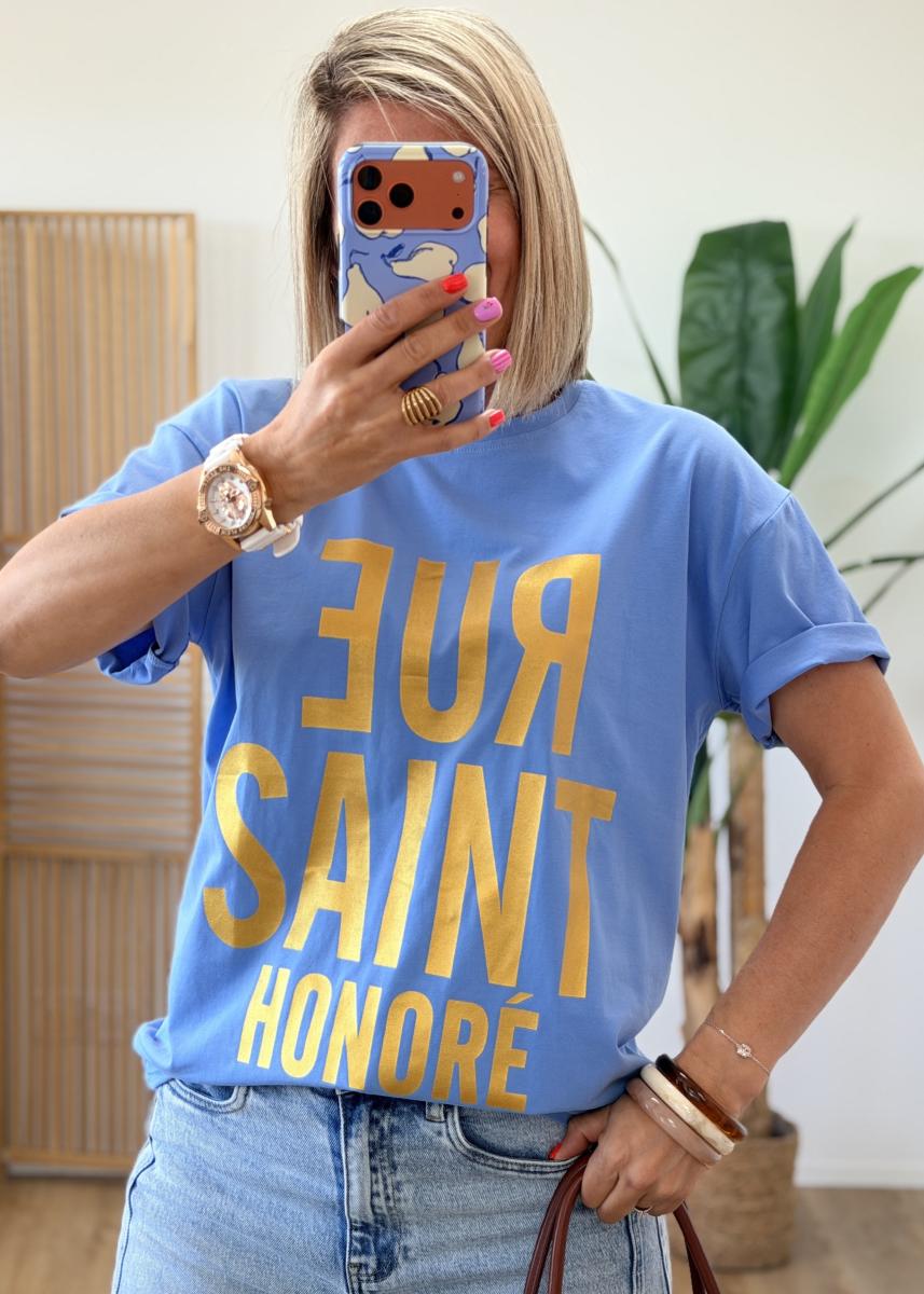 Tee shirt St honore bleu