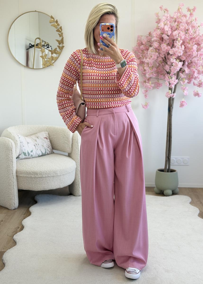Pantalon Fiona rose