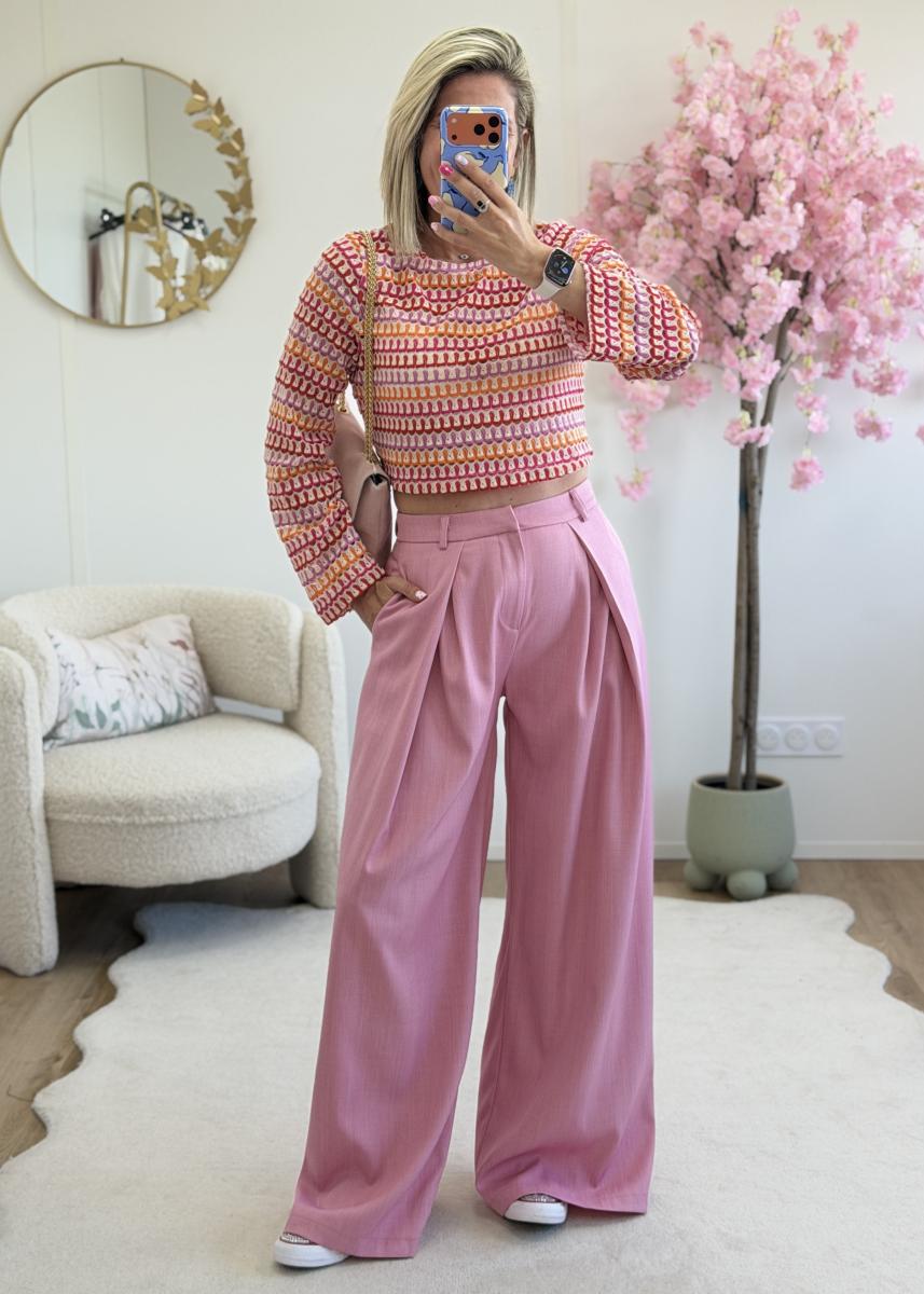 Pantalon Fiona rose