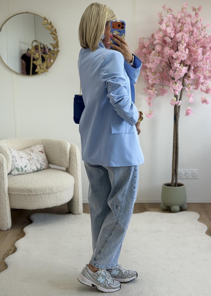 Blazer asymetrique ciel