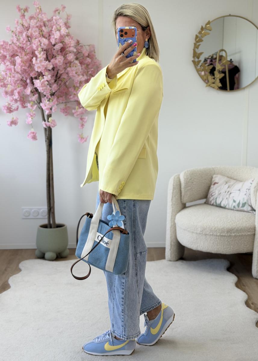 Blazer asymetrique jaune