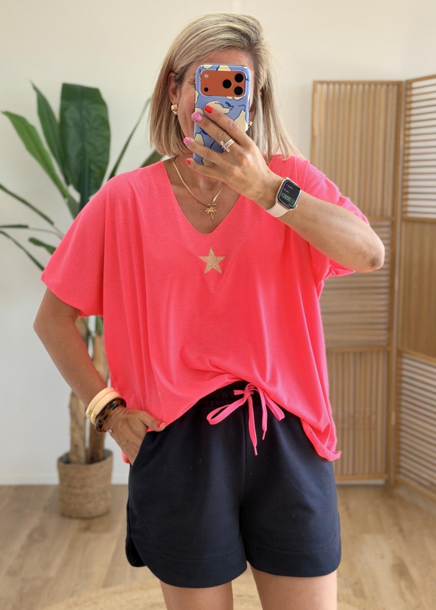 Short molletonné marine