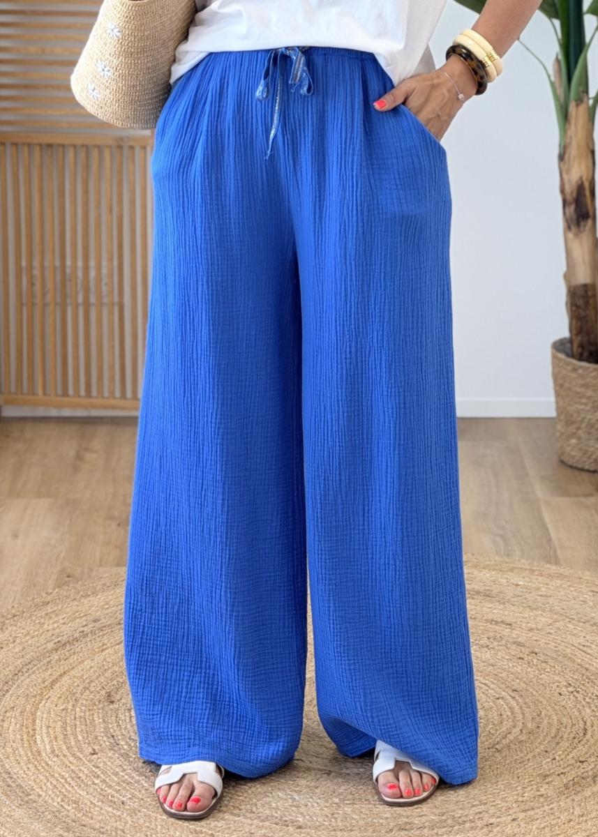 Pantalon Lilou bleu roi