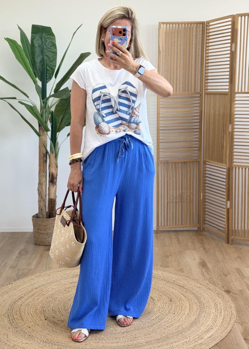 Pantalon Lilou bleu roi