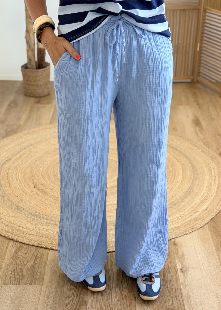 Pantalon Faustine ciel