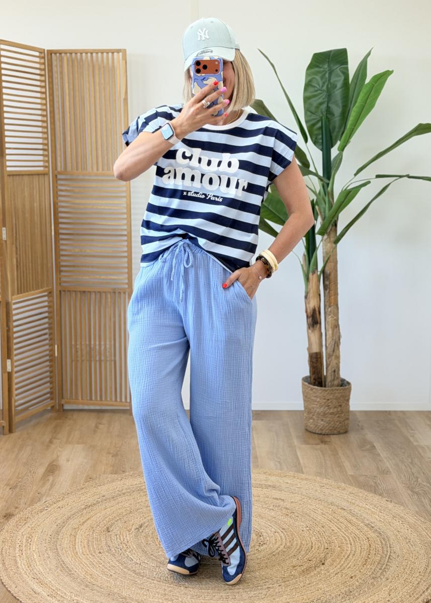 Tee shirt club amour marine