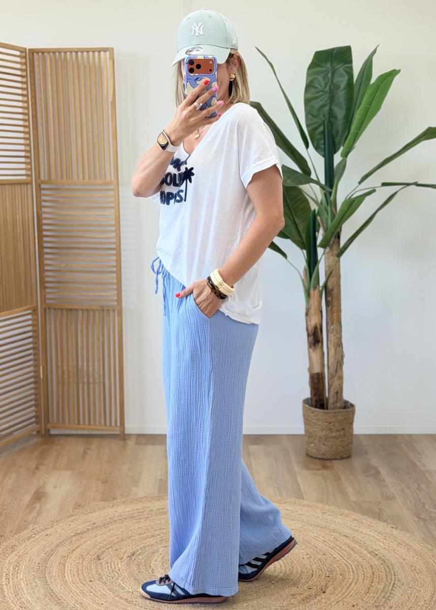 Tee shirt amour soleil bleu