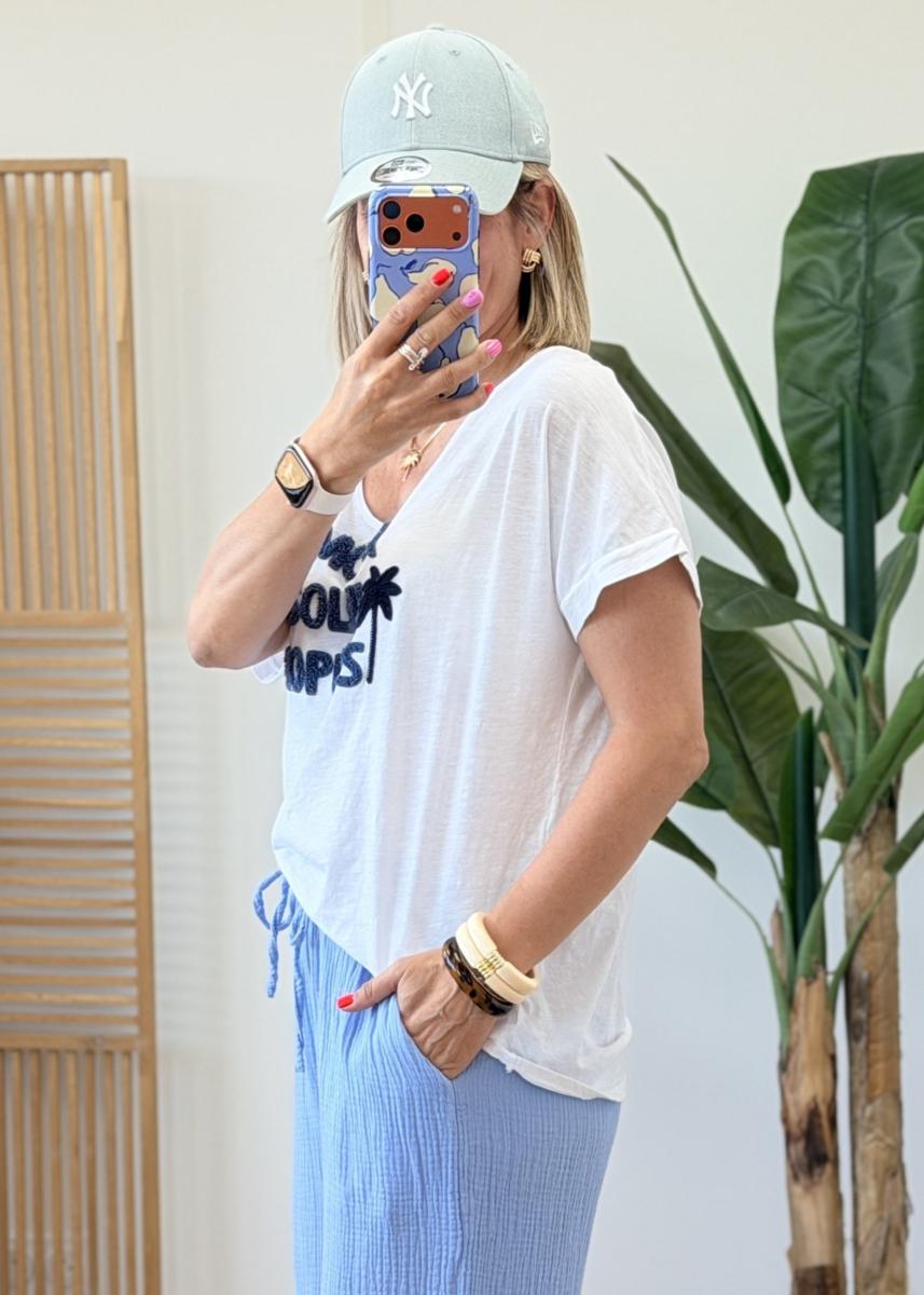 Tee shirt amour soleil bleu