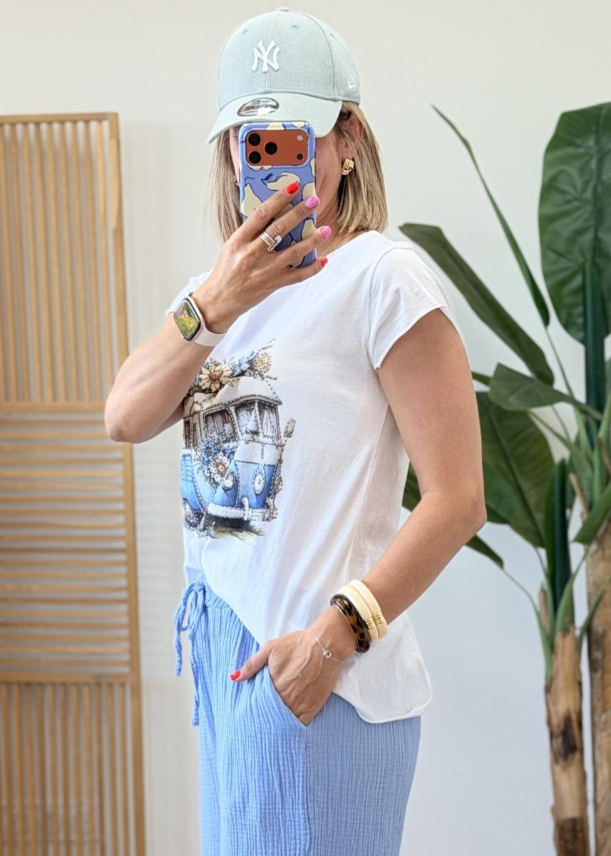 Tee shirt Van fleuri