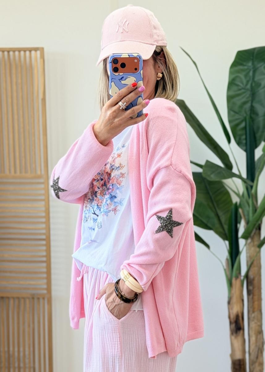 Gilet Boris rose bonbon