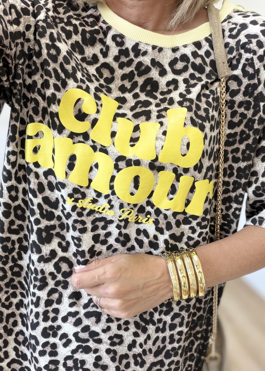 Robe club amour jaune