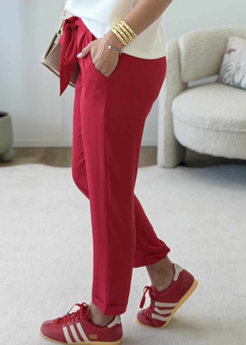 Pantalon Tia rouge