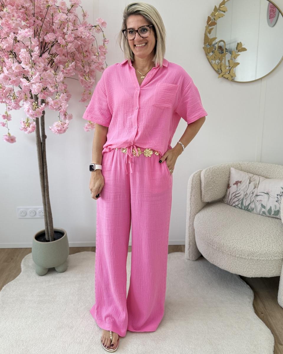 Chemise Shiloh rose