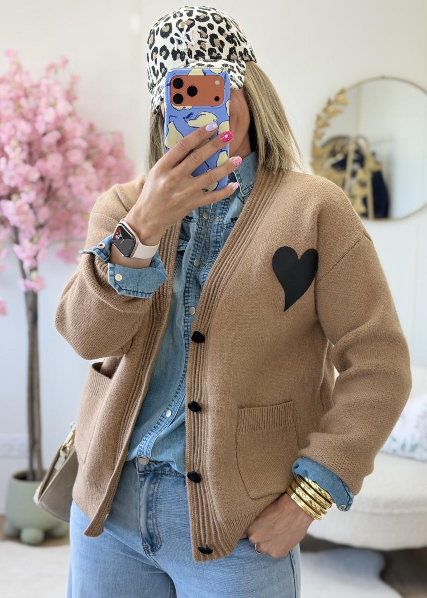 Gilet Nathan camel
