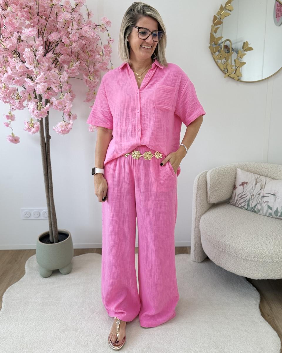 Chemise Shiloh rose