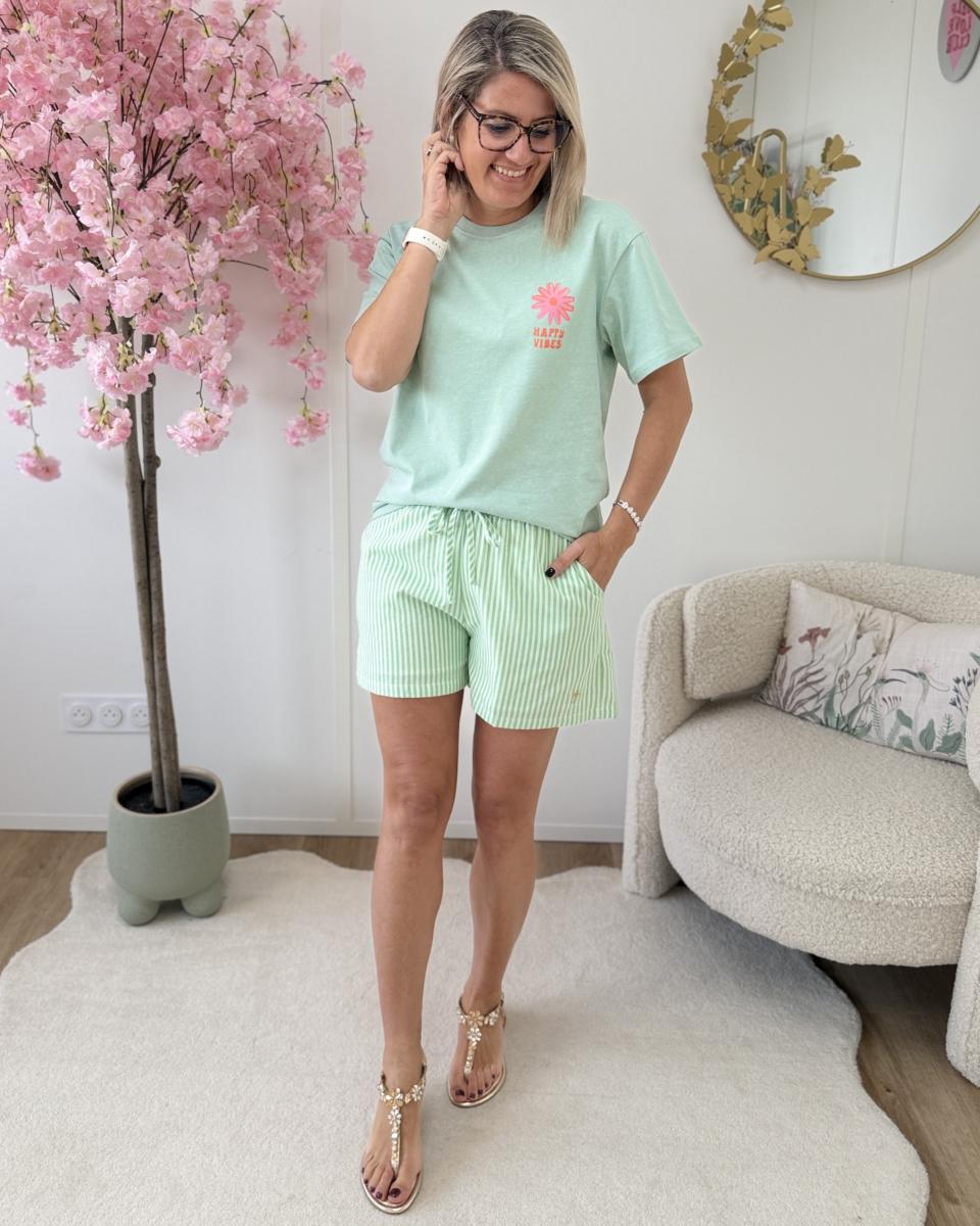 Short palmiers vert