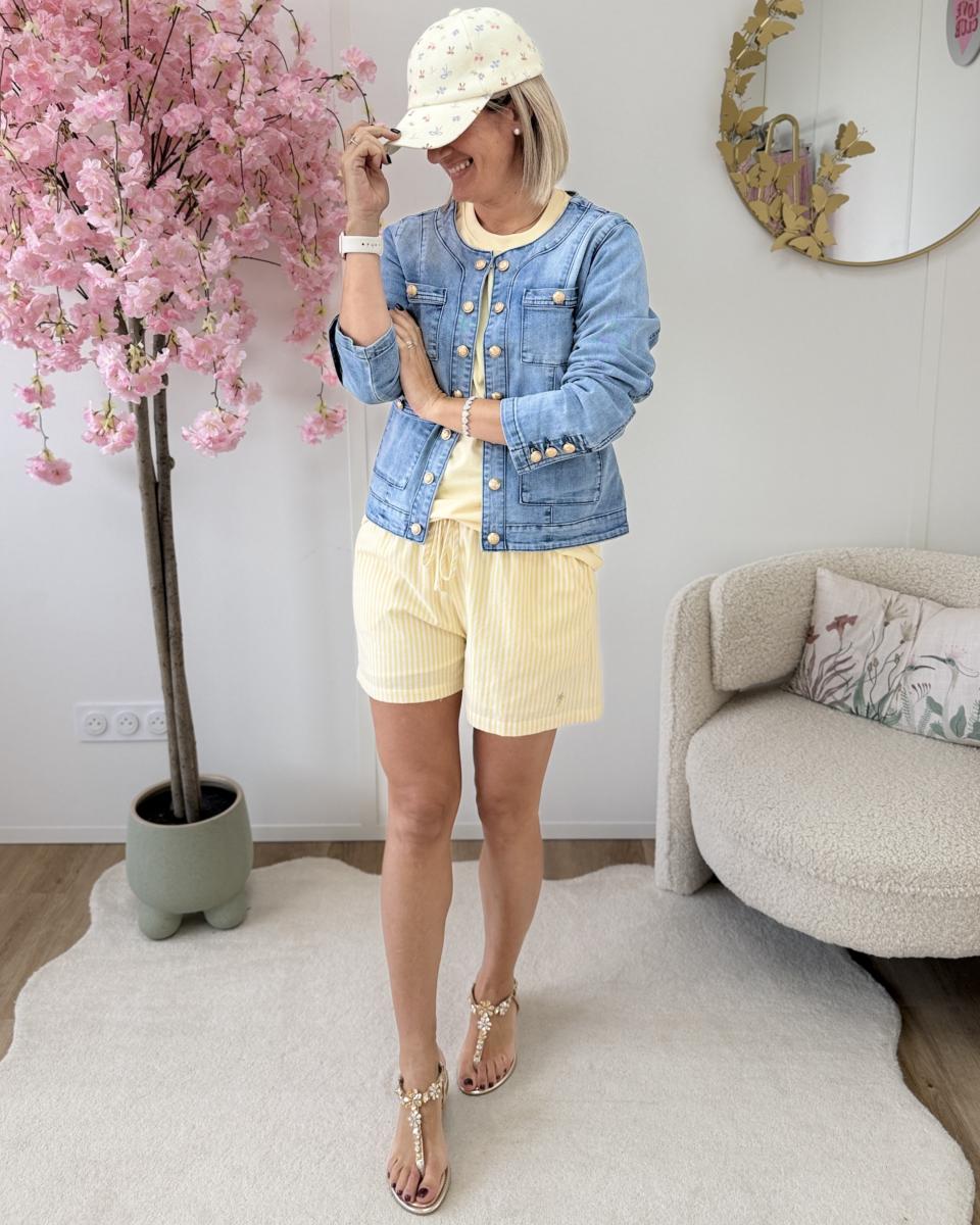 Short palmiers jaune