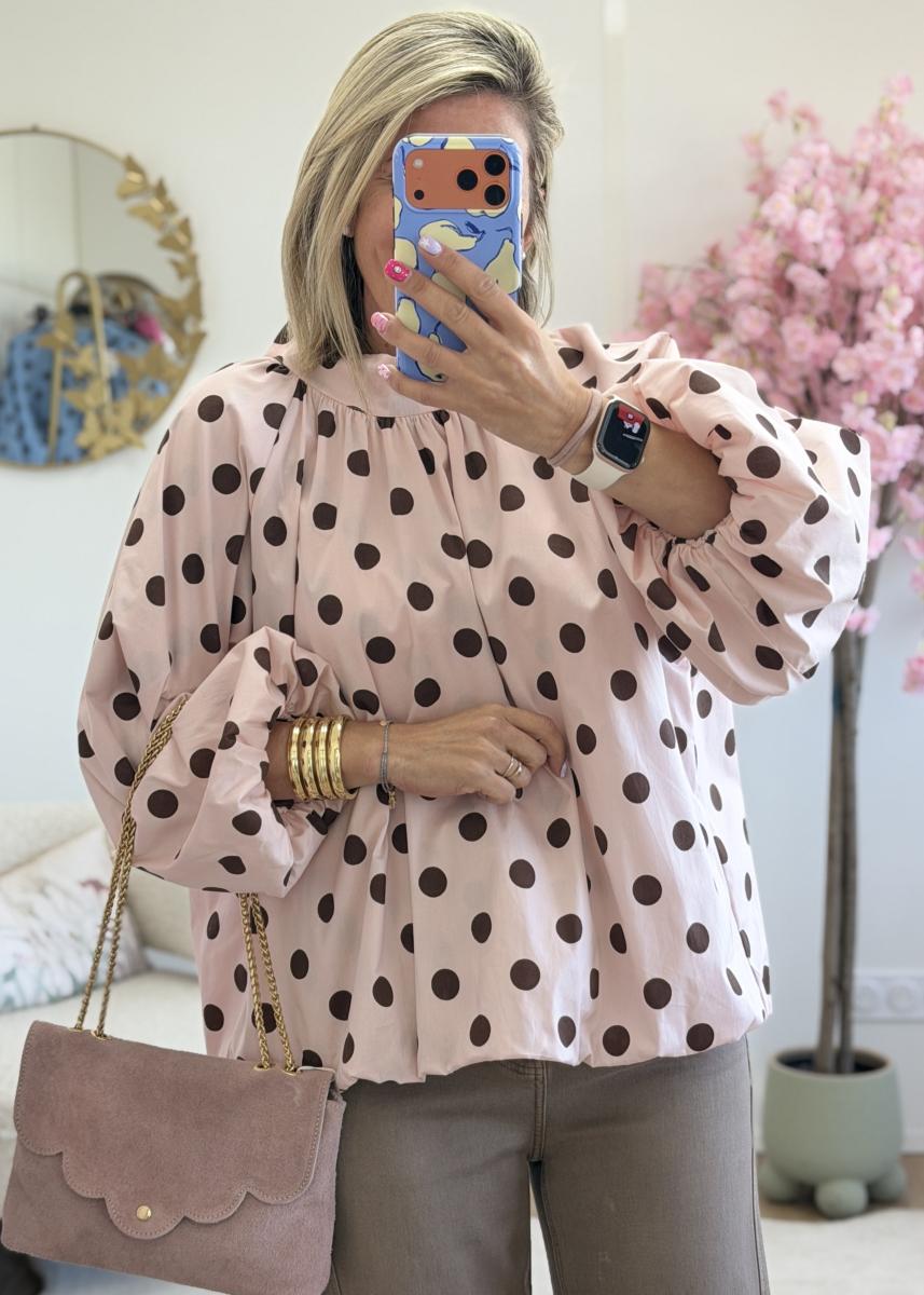 Blouse Inès rose