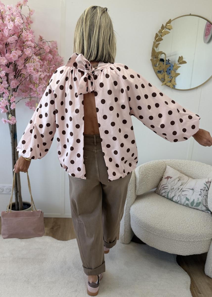 Blouse Inès rose