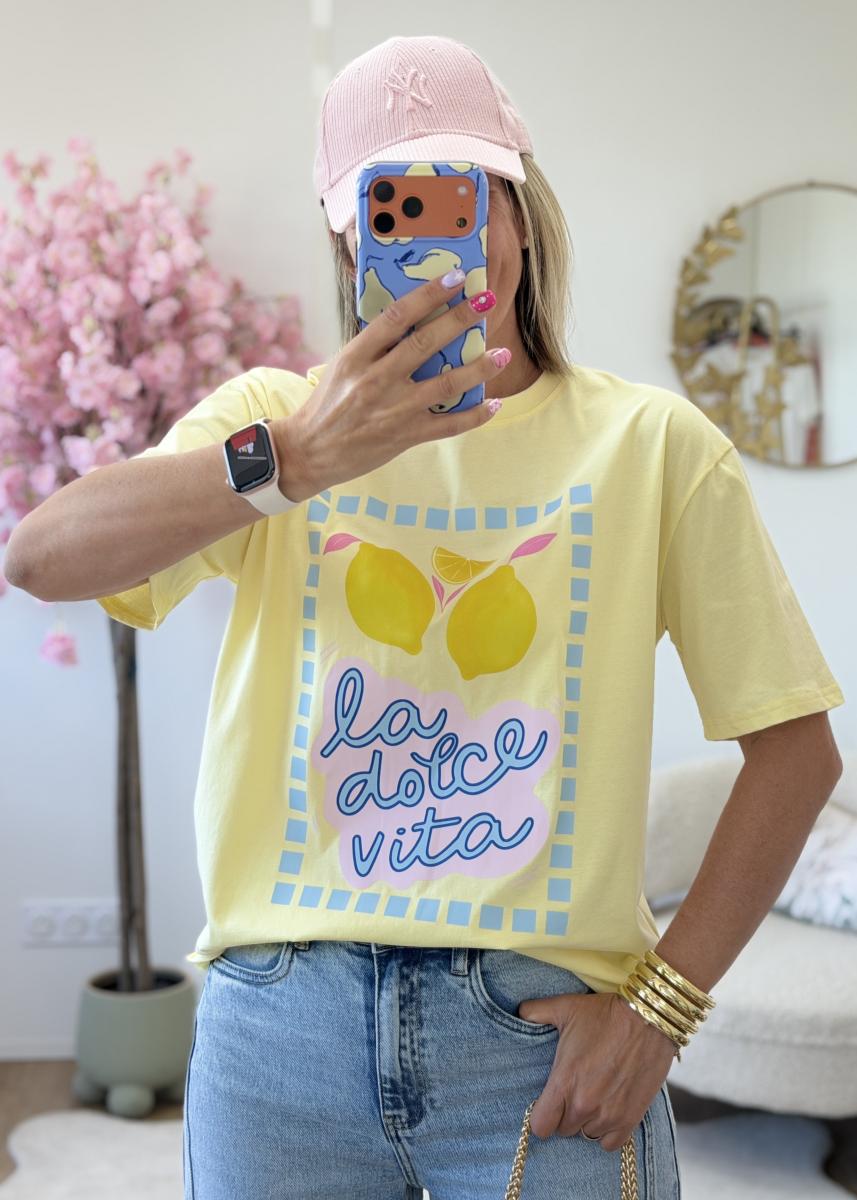 T shirt lemon jaune