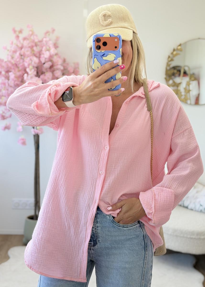 Chemise Emine rose