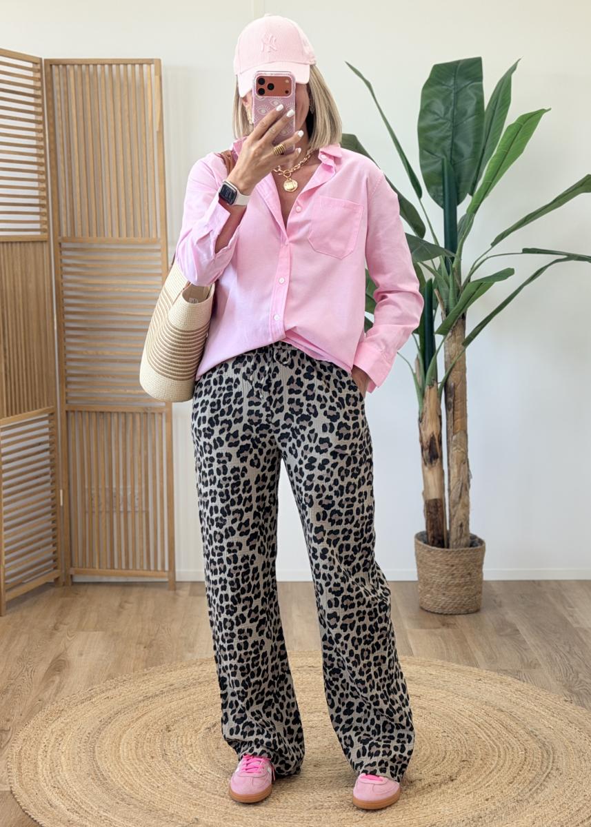 Chemise Sacha rose clair