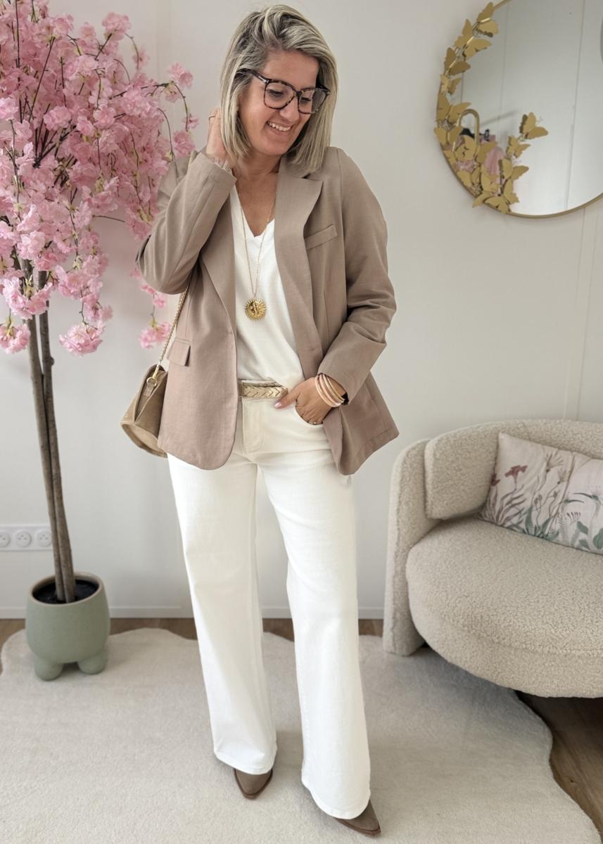 Pull Sophie blanc