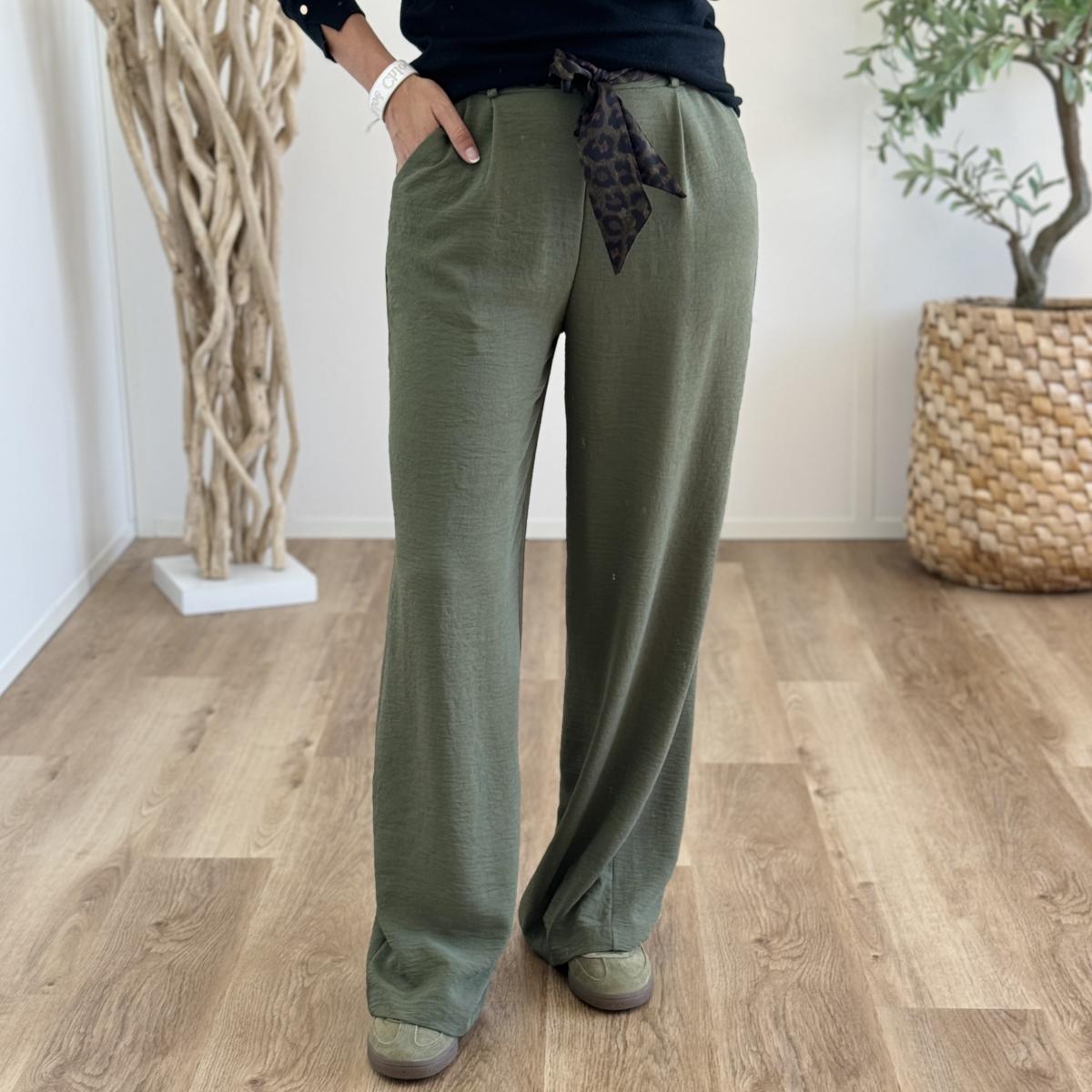Pantalon Paula kaki léo