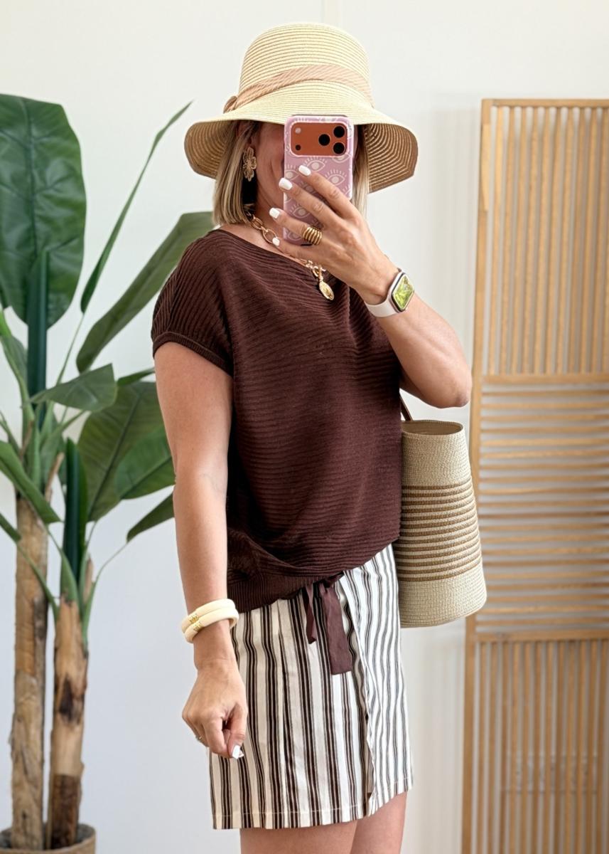 Pull Yann chocolat
