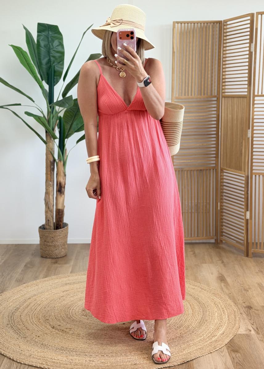 Robe donna corail