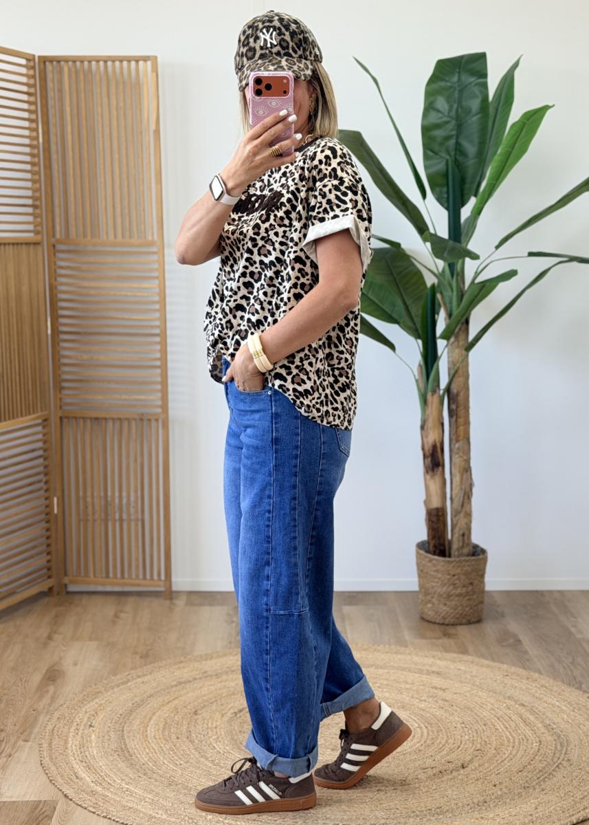 Tee shirt amour leopard