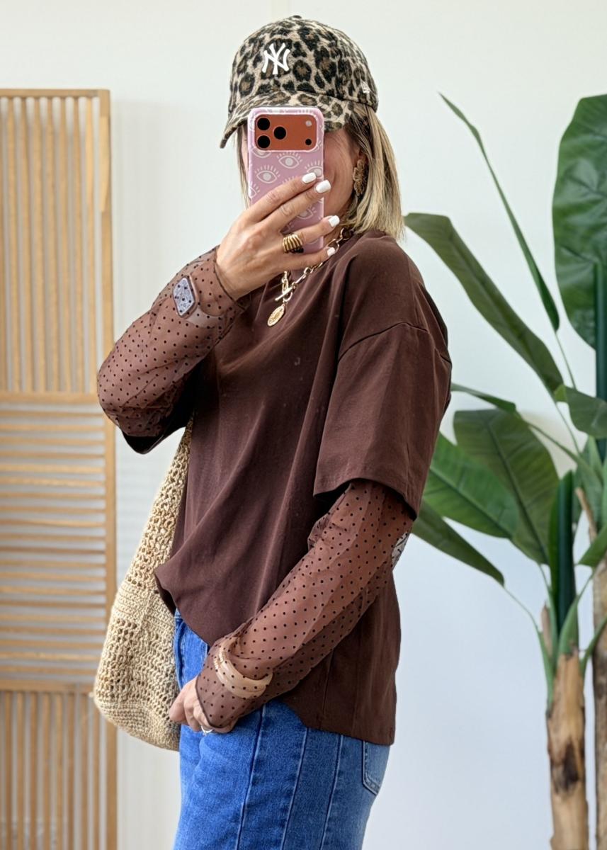 Tee shirt Enora choco