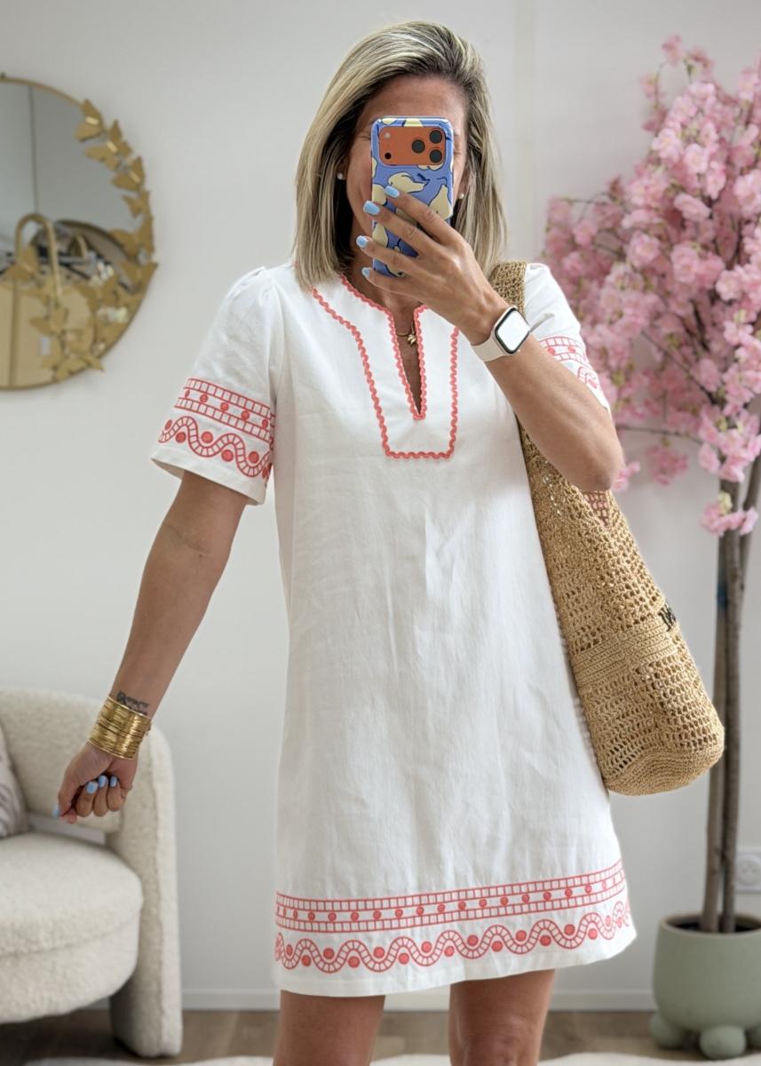 Robe Zara corail