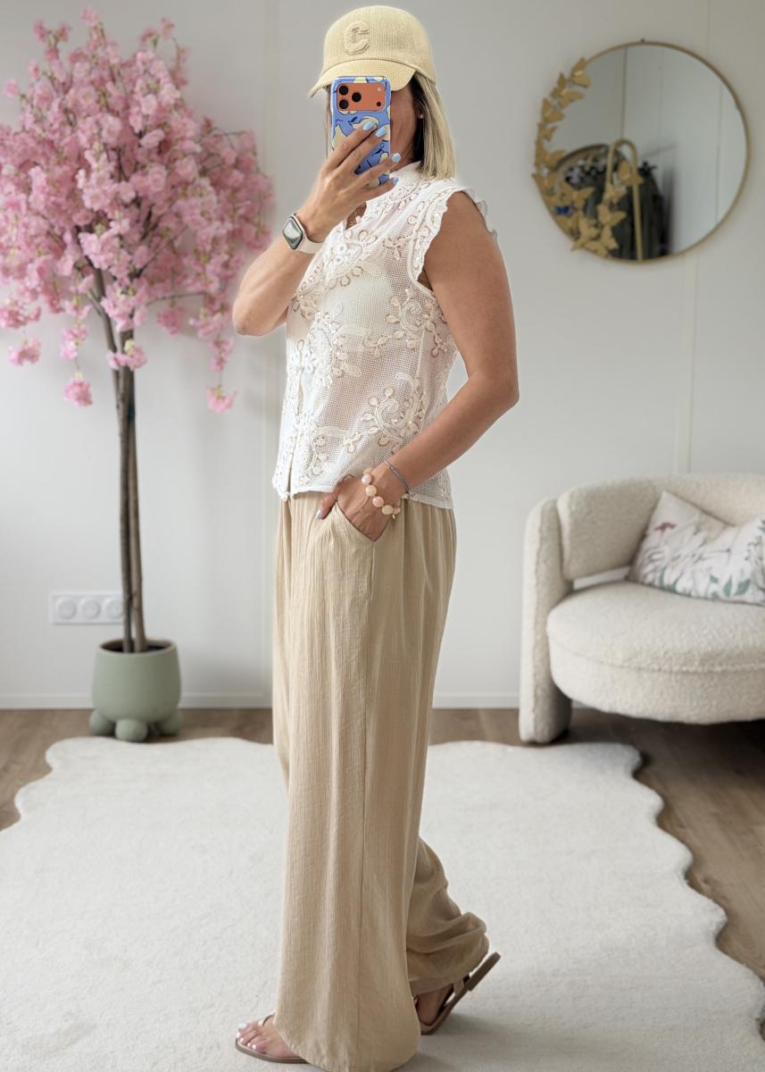 Pantalon Ariel beige