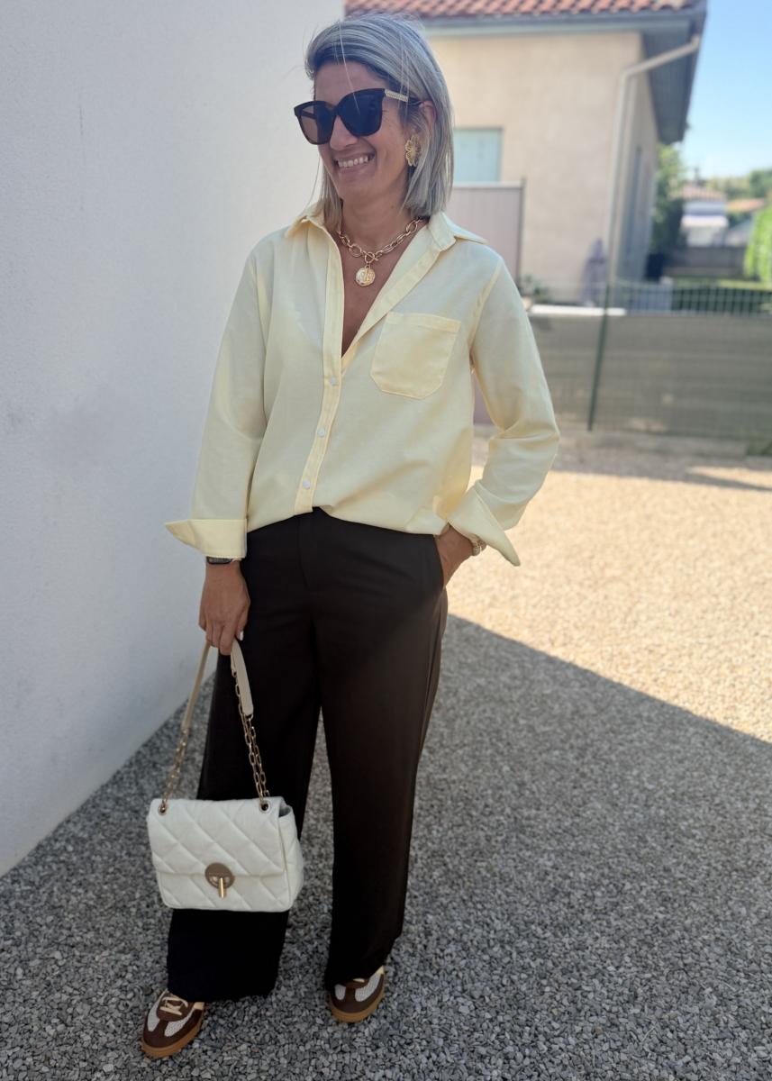 Chemise Sacha jaune