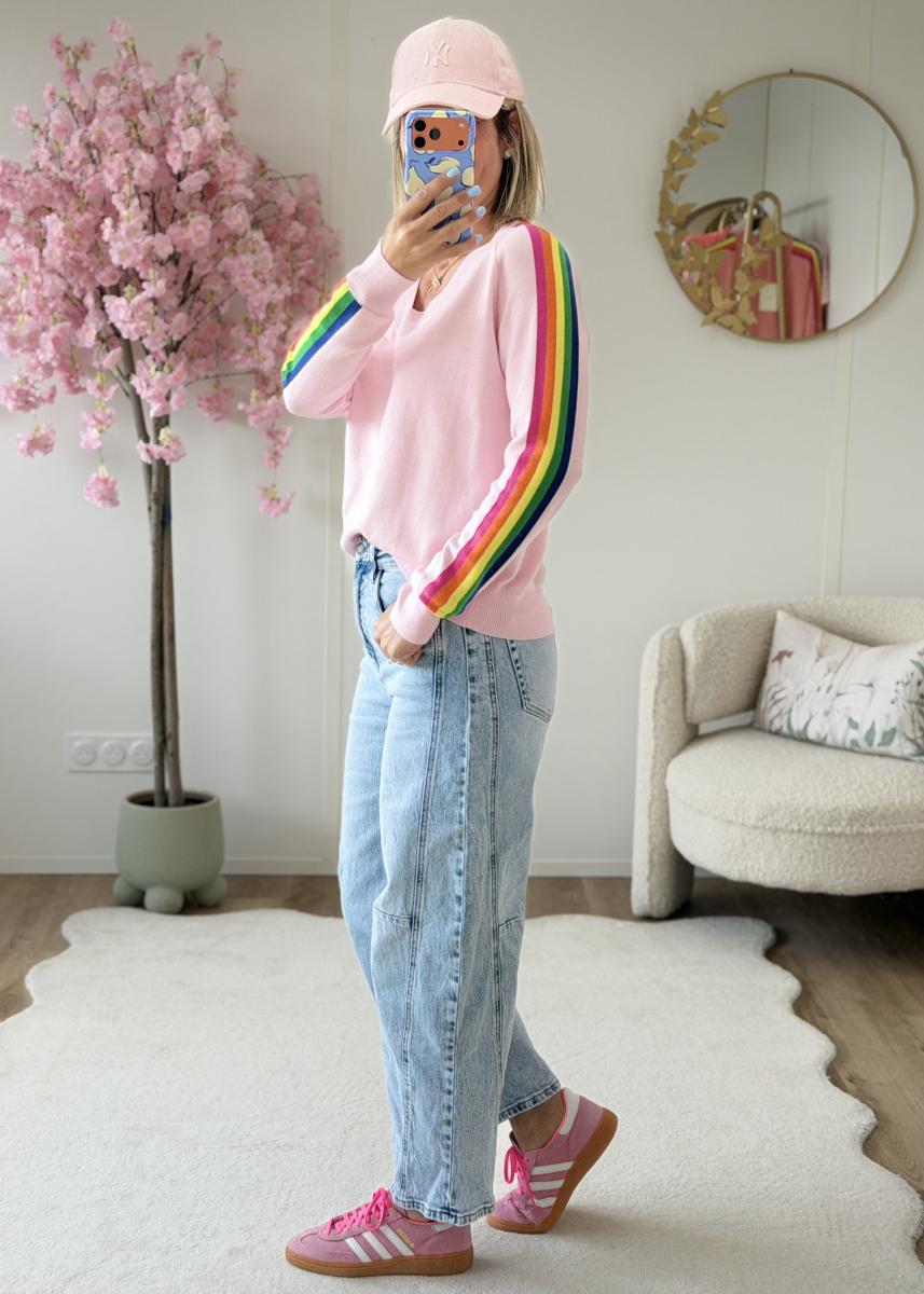 Pull Lorenzo rose clair