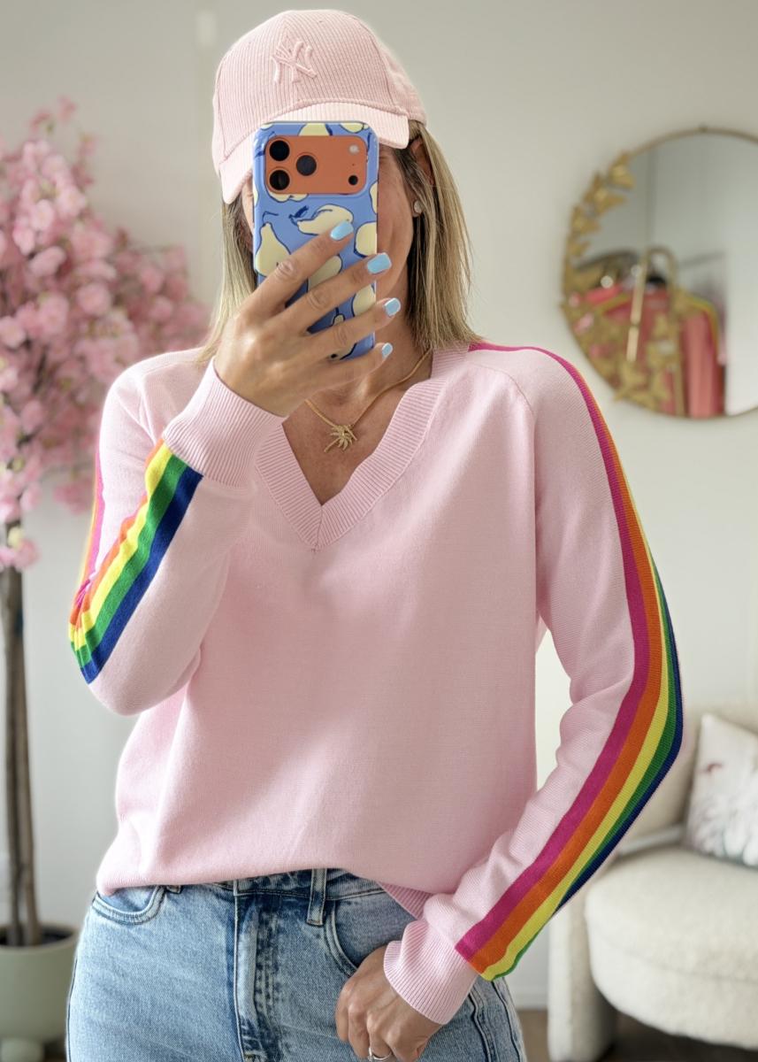 Pull Lorenzo rose clair